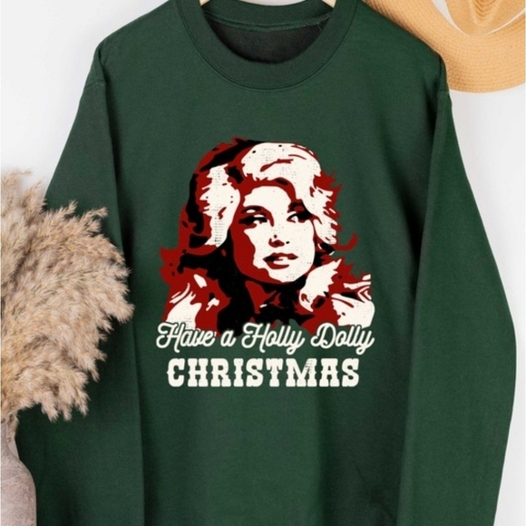 Other - Christmas Holly Dolly Sweatshirt